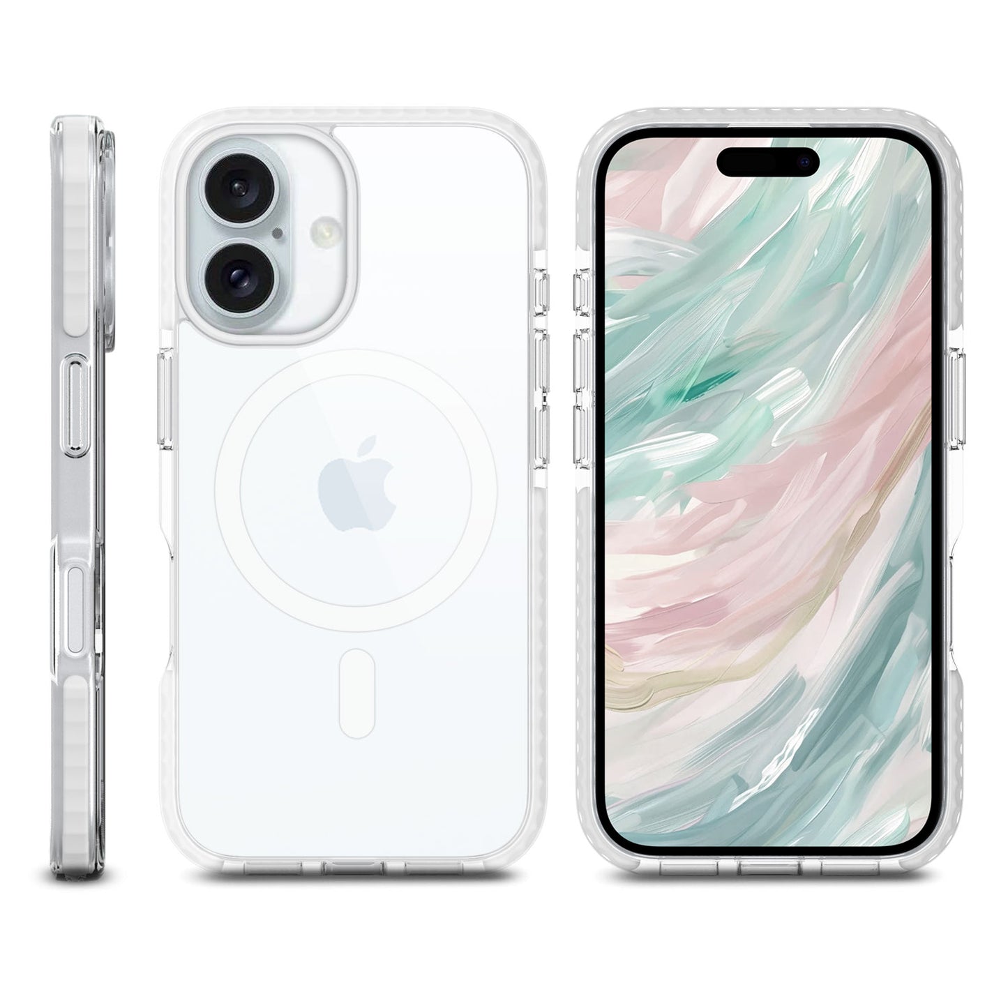 Max Impact Case for iPhone – 10FT Drop Protection, Anti-Yellow (Transparent)